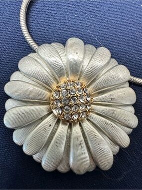 Brighton Gold and Silver Daisy Pendant Necklace
